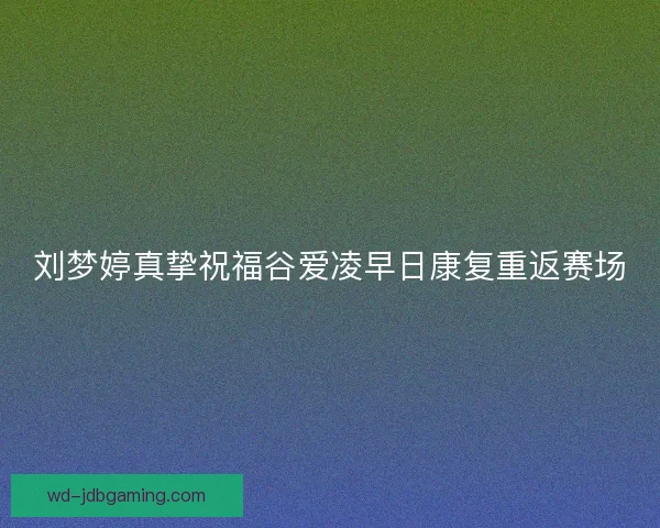 刘梦婷真挚祝福谷爱凌早日康复重返赛场